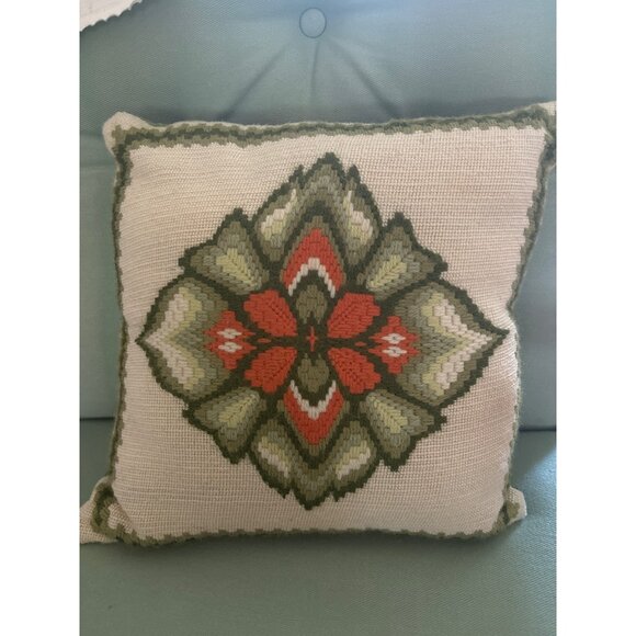 Bucilla Seashell Handmade Needlepoint Pillow - Picture 7 of 7